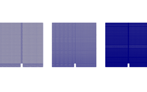 All3Meshes: 1) Coarse (2268 cells); 2) Medium (7700 cells); 3) Fine (226800 cells)